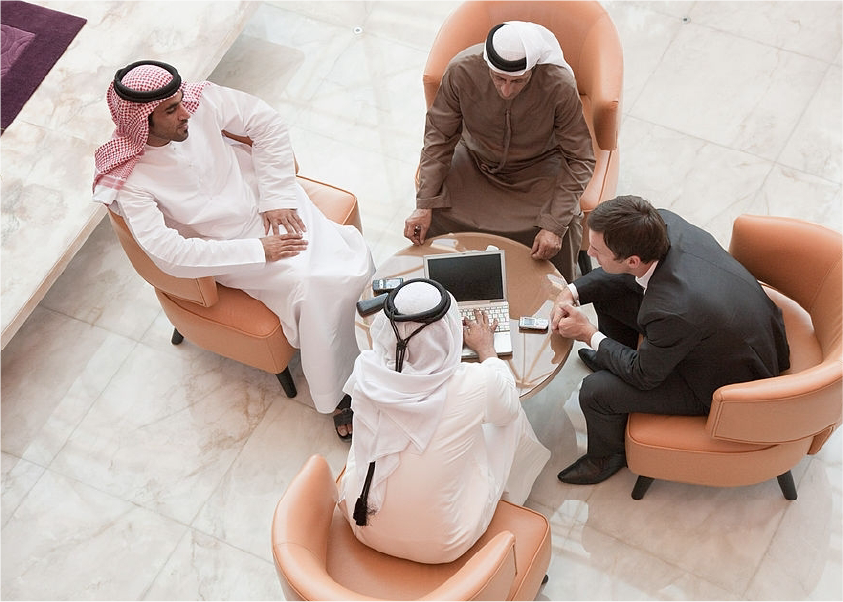 Government leaders at an international summit